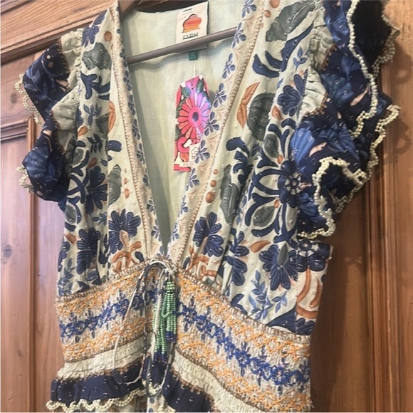 Farm Rio Ocean Tapestry Maxi Dress - Picture 5 of 9